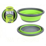 Large Pop Up Round Bowl Camping Caravan Kitchen Collapsible Utensil P6025 UK