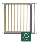 BabyDan DesignerGate Pressure Safety Gate Silver/Nature 1 Extension 75.4-82.6cm