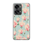 Babaco ERT GROUP mobile phone case for Oneplus NORD 2T 5G original and officially Licensed pattern Flowers 016 optimally adapted to the shape of the mobile phone, case made of TPU