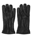 JACK & JONES Men's Jacmontana Leather Gloves Sts Gloves, Black, L-XL