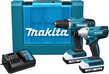 Makita DK18922A 18V 2 x 2.0Ah G-Series Cordless Combi Drill & Impact Driver