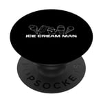 Ice Cream Man Frozen Dessert Enthusiast PopSockets Adhesive PopGrip