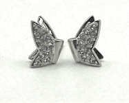 Swarovski Lilia Stud Earrings, Butterfly Design with Pavé Crystals 5636424