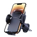 Miracase Car Phone Holder,【Ultra Stable Double Steel-Hook】 Air Vent Car Phone Mount Cradle 360°Rotation for iPhone/Samsung/Oneplus/Huawei and All 4.5"-7" Mobile Phone