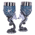 Nemesis Now B5192R0 Wild at Heart Goblets 18.5cm (Set of 2), Stainless Steel, 200 milliliters