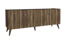 Sidobord Vallow 184 cm - Valnöt|Antracit Sideboard & skänk