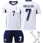 UEFA Euro 2024 England Hemmafotbollströja Nr 7 GREALISH 24