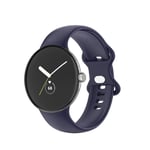 EIDERWOOD Google Pixel Watch 1 / 2 / 3 Silikon Smartwatch Rem - Mørkeblå