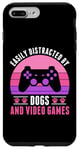 iPhone 7 Plus/8 Plus Easily Distracted by Video Games and Dogs Gamer Women Girls Case