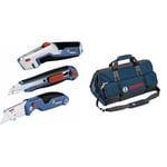 Bosch Professional Three-Part Knife Set + toolbag, Size L