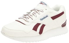 Reebok Unisex Glide Ripple Clip Sneaker, Chalk/Classic Maroon F23/Hoops Blue F23, 6.5 UK