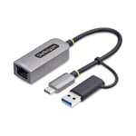 STARTECH USB 3.0 TYPE-C TO 2.5 GIGABIT ETHERNET ADAPTER W/USB-A CONVERT CABL