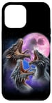 iPhone 14 Pro Max 3 Dragons Howling At The Moon Funny Fantasy Dragon Lover Kid Case