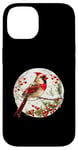 Coque pour iPhone 14 Red Cardinal Christmas Bird Pyjama Merry Christmas