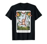 Tarot Card The Adventurer Monkey Swinging Spiritual Reader T-Shirt