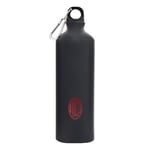 GIL S.R.L. AC Milan - Gourde en aluminium avec mousqueton - Crest Monochrome rouge - 750 ml - Pour tous les fans Rossoneri- Produit officiel Ac Milan