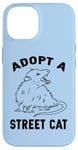 iPhone 14 Funny Adopt a Street Cat Possum Lover Case