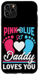 Coque pour iPhone 11 Pro Max Pink or Blue Daddy Loves You Annonce Grossesse 2025 Papa