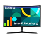 SAMSUNG LS24D366GAUXXU Full HD 24" Curved VA LCD Monitor - Black, Black