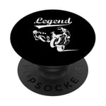 Super Bike Legend Grand Prix Moto Racing PopSockets PopGrip Adhésif