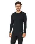 DANISH ENDURANCE T-Shirt en Laine Mérinos à Manches Longues Thermique, Chaud, sous-Vêtement Homme Premium avec ou sans Braguette