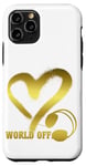 Coque pour iPhone 11 Pro Casque Musique Coeur Techno House Amour