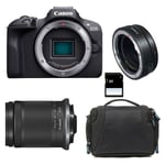 CANON EOS R100 + RF-S 18-150mm f/3.5-6.3 IS STM Garanti 3 ans + Sac + Carte SD 8 Go + Bague EF-EOS R