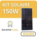 Kit Solaire Rigide - 12V - Camping Car / Bateau / Tiny House 150W