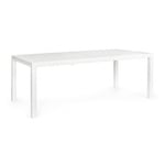 Table extérieure - Hilde - Blanche - Extensible - 200/300x100