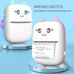 Mini Printer Cartoon No Ink Thermal Printing Camera BT Wireless Learn Pr