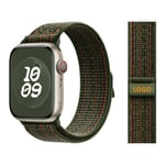 Bracelet Sport En Nylon Pour Apple Watch,Bracelet Pour Nike Iwatch 9,8,7,6,5,Se,Ultra 2,49mm,45mm,44mm,41mm,42mm,38 Watchband - Type Sequoia Orange(Logo)-42mm 44mm 45mm 49mm