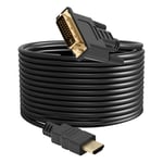 Câble Vidéo 12m HDMI mâle vers DVI mâle, Full HD 1080p