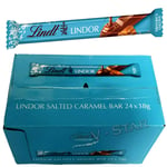 Lindt Lindor Salted Caramel Milk Chocolate Treat Bar 24 X 38g Full Box