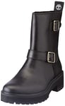 Timberland Women's Carnaby Cool Biker Boot Ankle, Jet Black, 3.5 UK