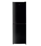 Teknix FF1860B/E, 308L Fridge Freezer, Total No Frost, Black