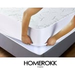 Protège Matelas Bambou Imperméable 140 X 190 Cm - Homerokk