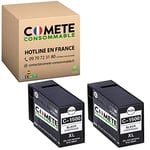 COMETE, Marque française - PGI1500XL - 2 Cartouches Compatibles avec Canon PGI-1500 XL 1500XL Noir - pour imprimante Canon Maxify MB 2050 2100 2150 2155 2300 2350 2700 2750 2755 (2 Noir)