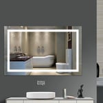 Skecten - 23W Mural Miroir led Lampe de Miroir Éclairage pour Salle de Bain Miroir Lumineux Moderne 1000×600MM Blanc Naturel 6000K