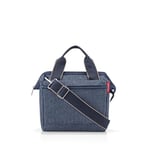 Reisenthel MQ4113 ALLROUNDER CROSS HERRINGBONE DARK BLUE Gym Bag Femme HERRINGBONE DARK BLUE Taille Unica