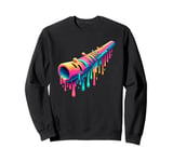 Dripping Paint Art Didgeridoo Yidaki Musician Sweatshirt