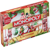 Winning Moves Christmas Monopoly Board Game, Play as Rudolph, Snowman or Santa 