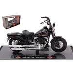 HARLEY DAVIDSON FLSTSB CROSS BONES 2008 BLACK 1:18 Maisto Moto Die Cast