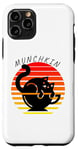 Coque pour iPhone 11 Pro Munchkin, chat, tasse à thé, chaton, mignon