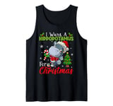 I Want A Hippopotamus For Christmas Shirt Hippo Candy Santa Tank Top