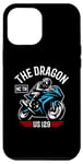 Coque pour iPhone 15 Plus The Dragon 129 TN and NC USA Sport Bike Moto Design