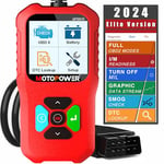 MOTOPOWER MP69038 Car OBD2 Scanner Code Reader Engine Fault Code Reader Scanner CAN Diagnostic Scan Tool - Elite Edition