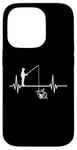 iPhone 14 Pro Funny fishing heartbeat fisherman angler Petri Heil Case