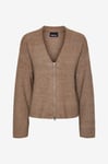 pieces - Cardigan pNiko LS V-neck Knit - Brun