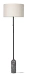 Gravity Floor Lamp - Grey Marble/Canvas Shade