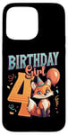 Coque pour iPhone 15 Pro Max 4ème anniversaire fille renard fille 4 ans